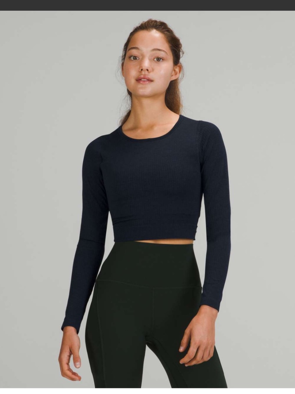 Lululemon Ebb to Street Long Sleeve - True Navy